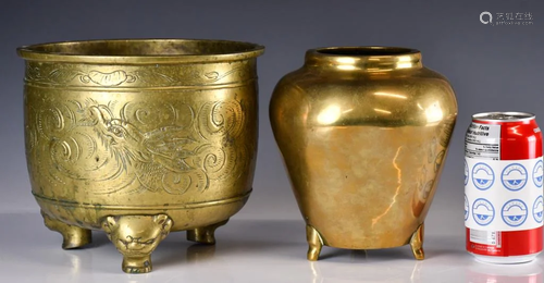 Two Bronze Censers Republican Period