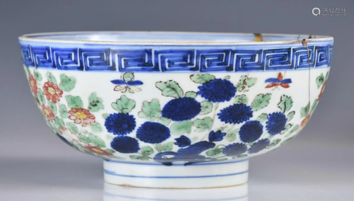 A Wucai Porcelain Bowl Wanli Mark