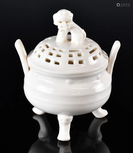 A Blanc De Chine Censer