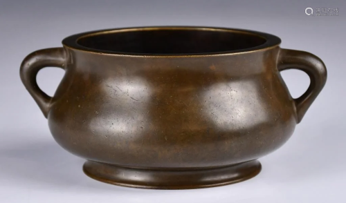 A Bronze Censer, Xuande Mark 18thC