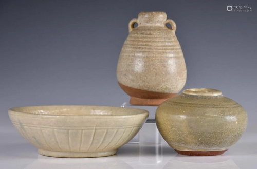 Three Pottery Pieces