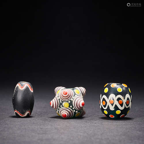 Han Dynasty, Coloured Glaze Bead