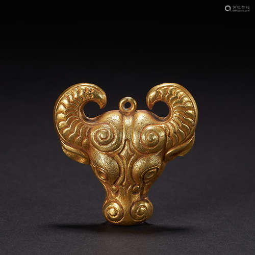 Warring States,Grassland Culture Gilt Ornament