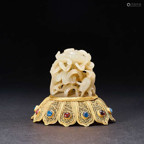 Ming Dynasty, Gold Jade Top