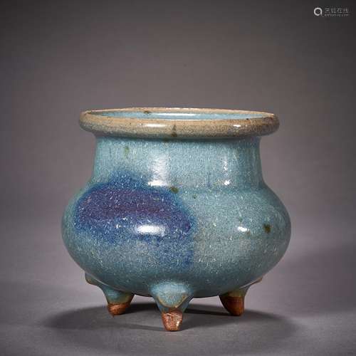 Yuan Dynasty,Jun Kiln Incense Burner