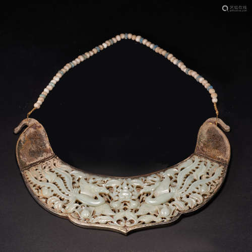 Tang Dynasty, Gilt Jade Ornament