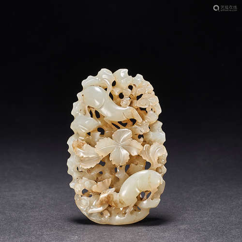 Tang Dynasty,Hetian Jade Open Work Brand