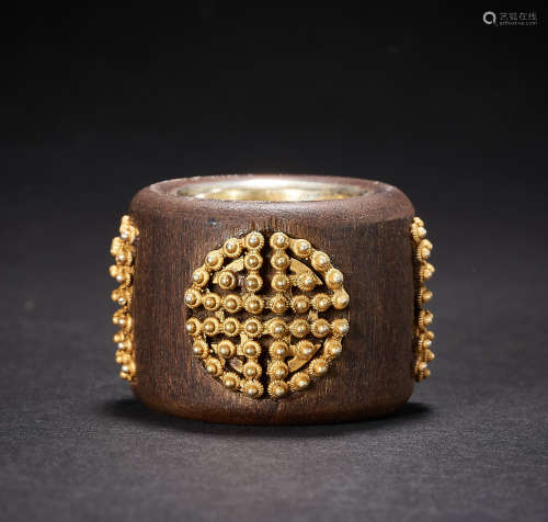 Qing Dynasty,Agalwood Thumb Ring