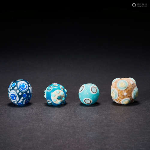 Han Dynasty, Coloured Glaze Bead