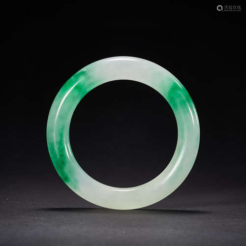 Qing Dynasty,Jadeite Bracelet