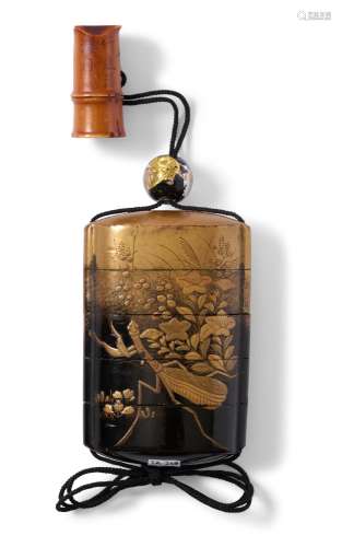 A JAPANESE LACQUER INRO EDO PERIOD (1603-1867)