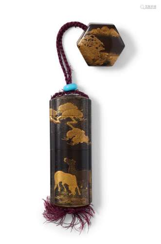 A JAPANESE LACQUER INRO EARLY 19TH CENTURY