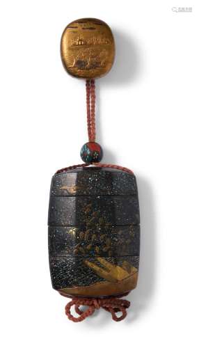 A JAPANESE LACQUER INRO EDO PERIOD (1603-1867), 19TH CENTURY