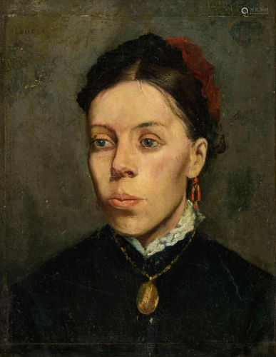 The portrait of a girl, 32 x 40,5 cmâ€¦