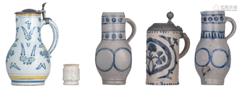 A collection of 18th and 19thC ceramic items,