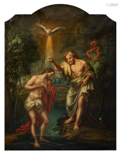 The baptism of Christ by Saint John, ca. 1600, 70 x 92