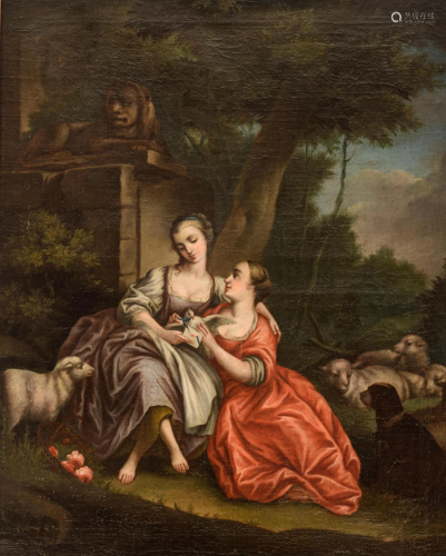 The love letter, 18thC, French, 63 x 78 cmâ€¦