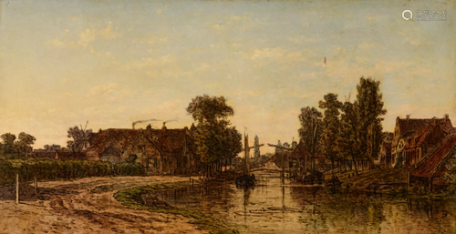 Johan Van Lokhorst (1837-ca. 1929), view on a river