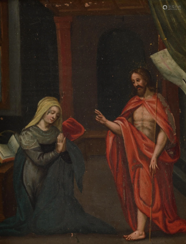 Christ visiting his mother after the Resurrection,