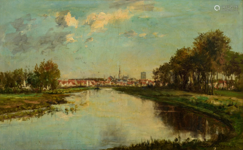 Theodore Tscharner, panorama of the city of Veurne,