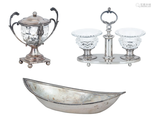 Some various charming 19thC silver tableware, total