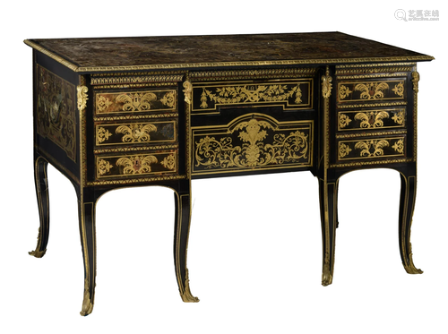 An exceptional Napoleon III Boulle marquetry 'bureau