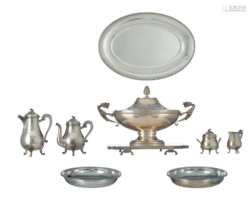 An important lot of various 20thC silver-plated