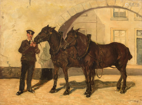 Charles PhilogÃ¨ne Tschaggeny (1815-1894), 50 x 65