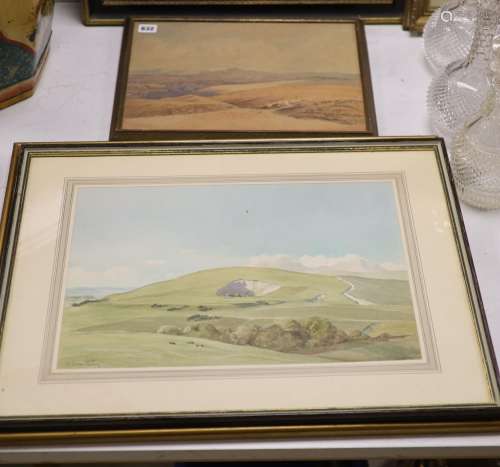Stewart Acton (1879-1960) Three watercolours - views in Suss...