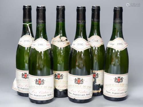 Six bottles of Paul Jaboulet Chateauneuf du Pape Blanc Les C...