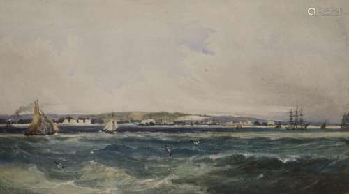 William Clarkson Stanfield RA (1793-1867), watercolour, Ship...