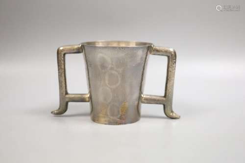 A stylish late Victorian planished Brittania standard silver...