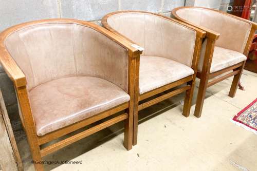 Three tub chairs