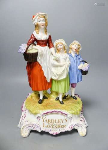 A Yardley's Old English Lavender advertising figure group, D...