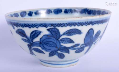 A 17TH/18TH CENTURY CHINESE BLUE AND WHITE PORCELAIN BOWL Mi...