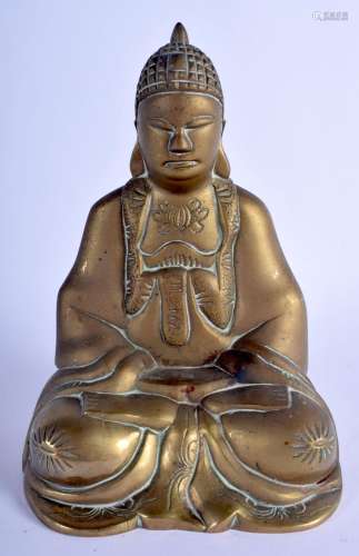 A 19TH CENTURY JAPANESE MEIJI PERIOD POLISHED BRONZE BUDDHA ...