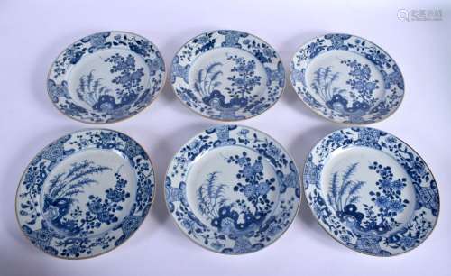 A SET OF THIRTEEN EARLY 18TH CENTURY CHINESE BLUE AND WHITE ...