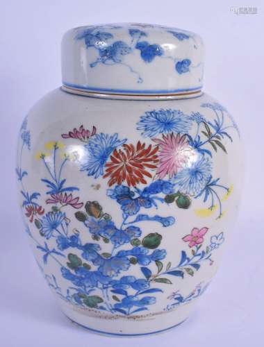 A LATE 19TH CENTURY JAPANESE MEIJI PERIOD PORCELAIN JAR AND ...