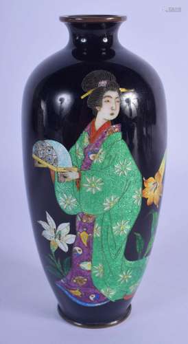 AN EARLY 20TH CENTURY JAPANESE MEIJI PERIOD CLOISONNE ENAMEL...