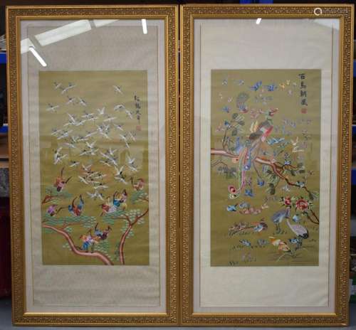 A VERY LARGE PAIR OF EARLY 20TH CENTURY JAPANESE TAISHO PERI...