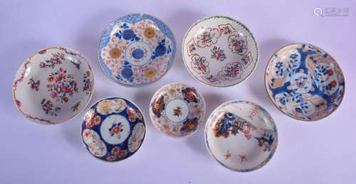 SEVEN 18TH CENTURY CHINESE & JAPANESE PORCELAIN SAUCERS ...