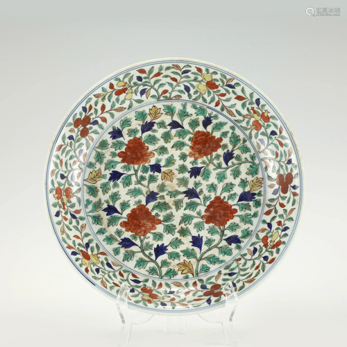 MING WANLI COLORFUL PLATE