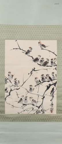 Painting : Sparrows by Huang Zhou