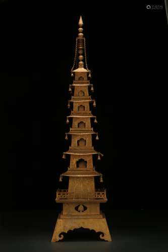 Gilt Copper Pagoda