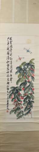 Painting :Flowers and Insects by Qi Baishi