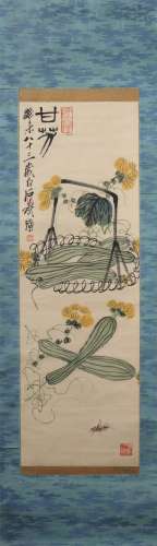 Painting : Towel Gourd by Qi Baishi