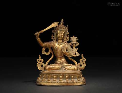 Gilt Copper Buddha Ornament