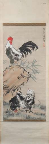 Painting : Roosters by Xu Beihong