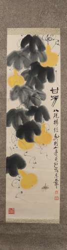 Painting :Gourds  by Qi Baishi