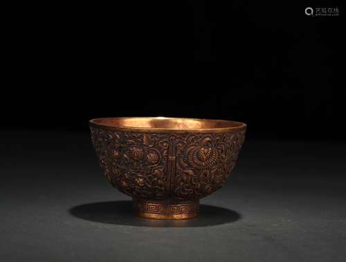 Gilt Copper Bowl